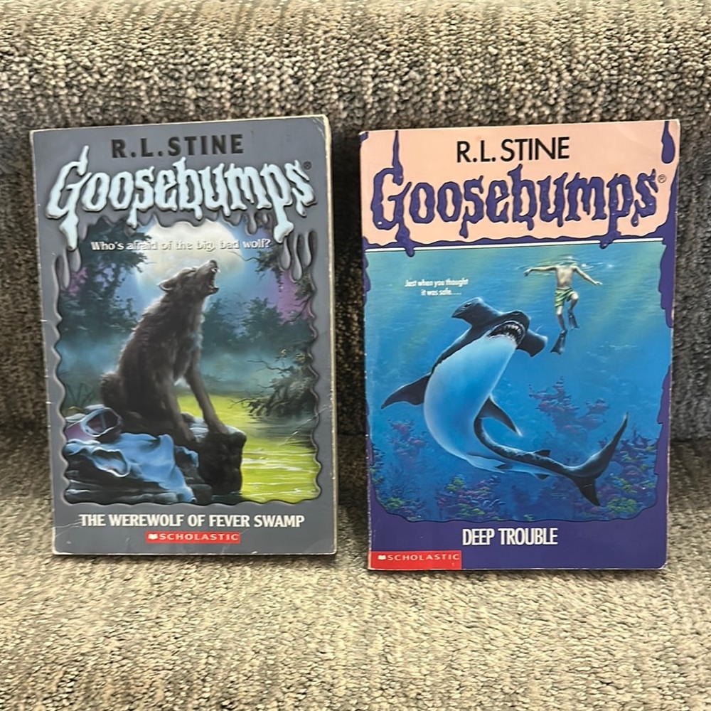 Lot of two Goosebumps books R.L. Stine